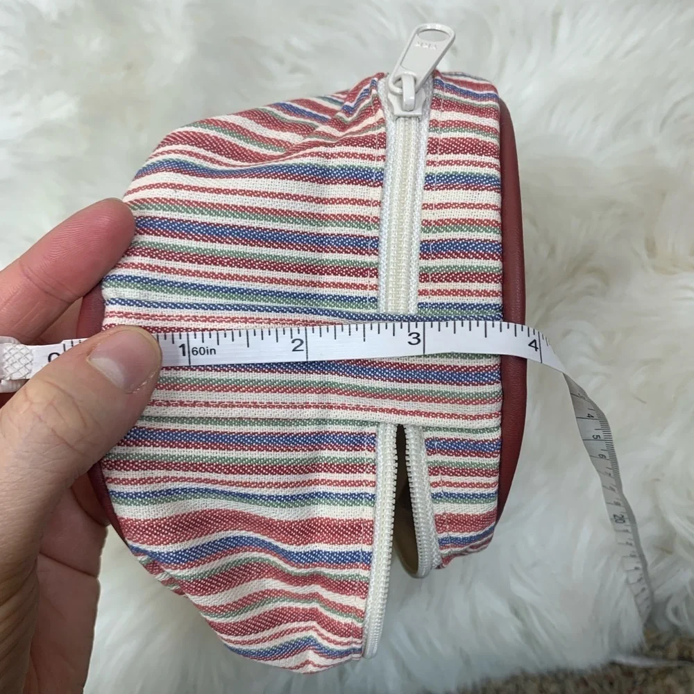 Longaberger Market Stripe Moms Essential Cosmetics Bag